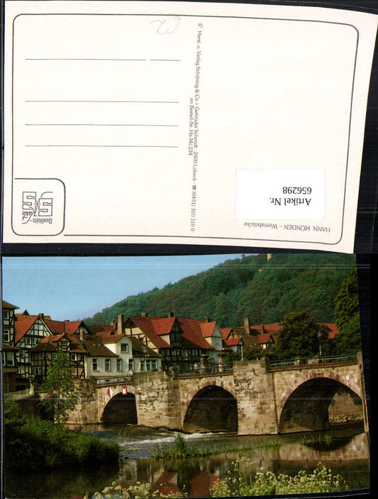 656298,Hann. Münden Werrabrücke Brücke