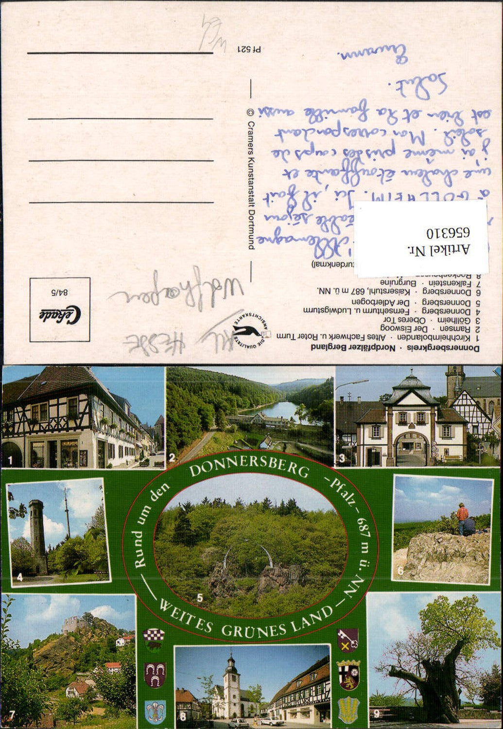 656310,Mehrbild Ak Donnersbergkreis Kirchheimbolanden Ramsen Göllheim Donnersberg