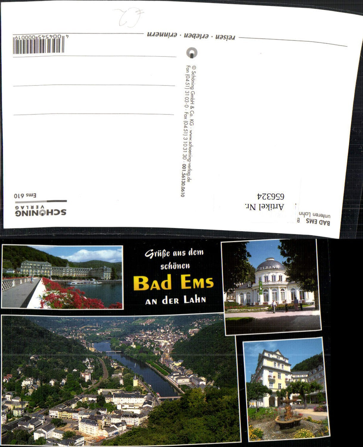 656324,Mehrbild Ak Bad Ems a. d. Lahn Spielbank Schiff