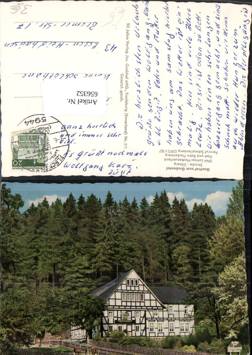 656352,Schmallenberg Latrop Hochsauerland Gasthof zum Grubental Fachwerkhaus