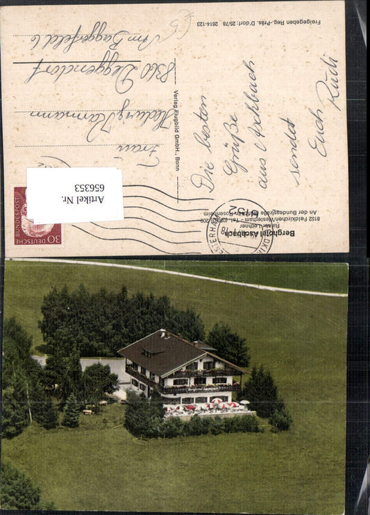 656353,Fliegeraufnahme Feldkirchen-Westerham Feldkirchen Westerham Berghotel Aschbach