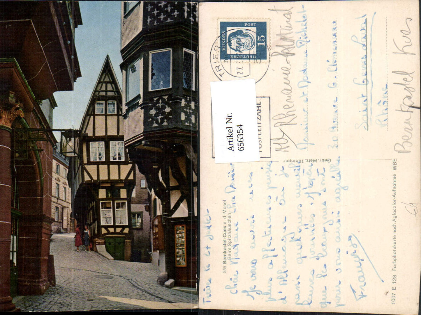 656354,Bernkastel-Kues Bernkastel-Cues a. d. Mosel Beim Spitzhäuschen Fachwerkhaus