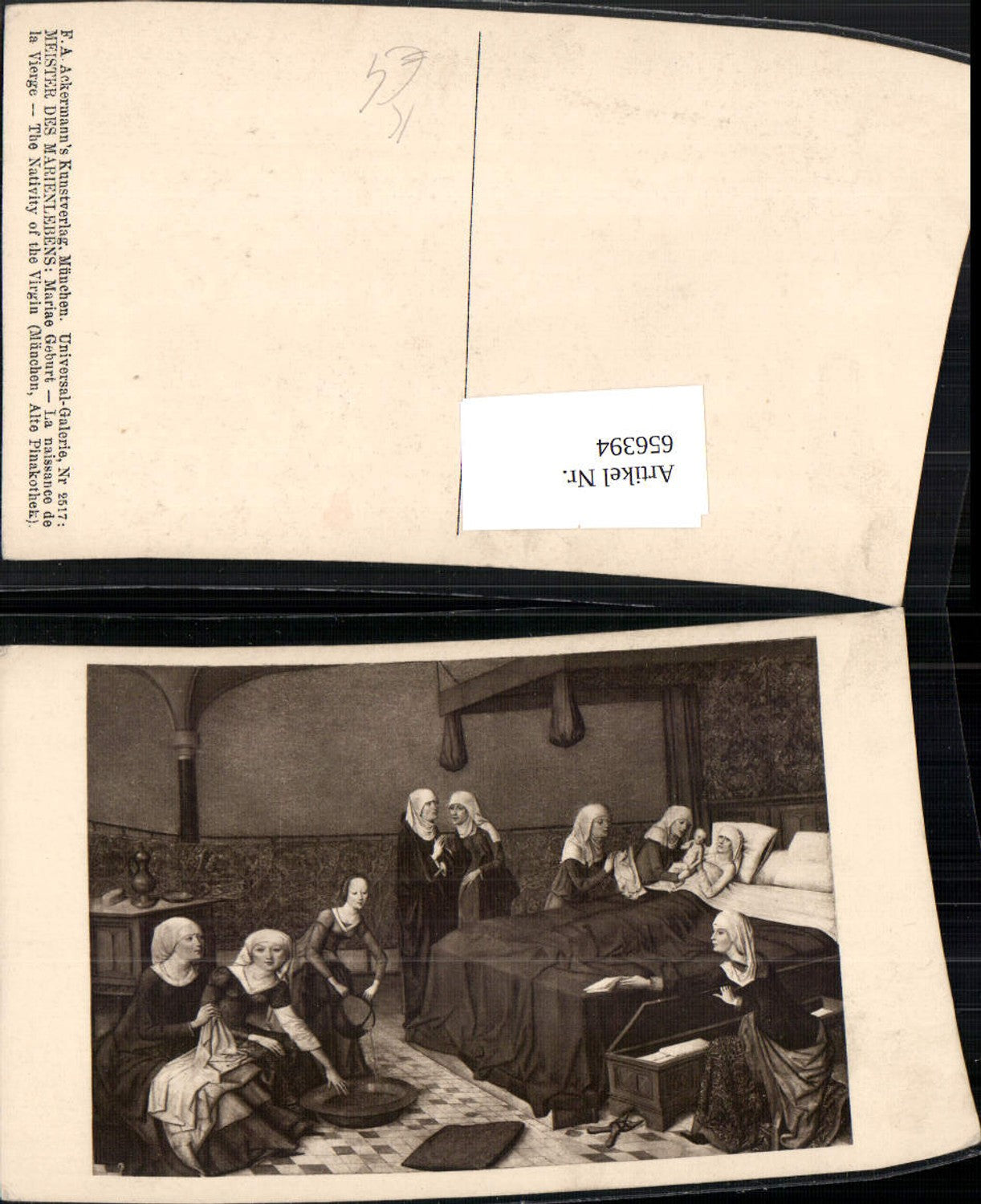 656394,Künstler Ak Meiter d. Marienlebens Mariae Geburg