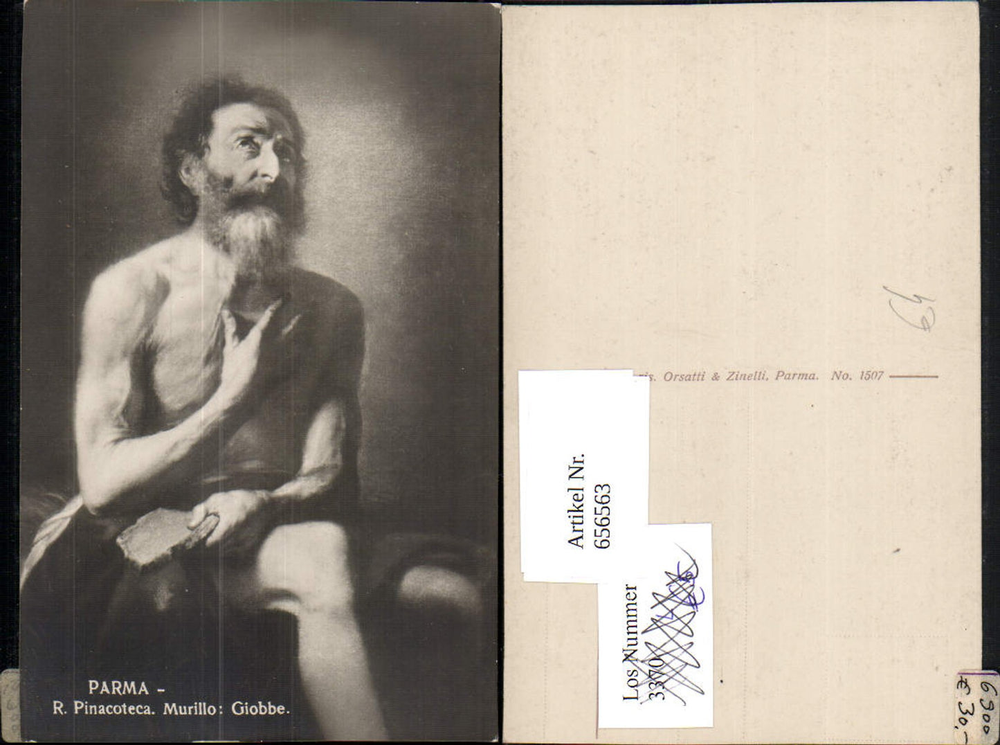 656563,Künstler Ak R. Pinacoteca Murillo Giobbe