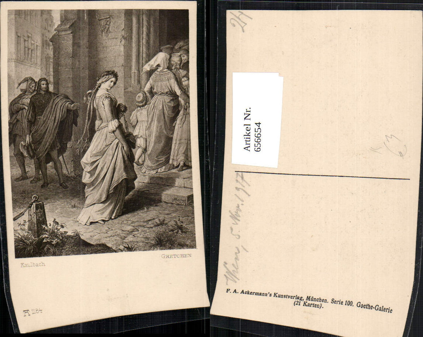 656654, Artist Ak Kaulbach Gretchen