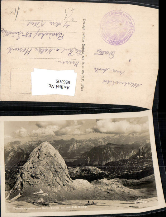 656709,Dachstein Gosau Karls Eisfeld auf das Tote Gebirge Hallstätter Gletscher Hallstatt