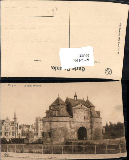 656831,Bruges La porte d Ostende Brügge Belgium