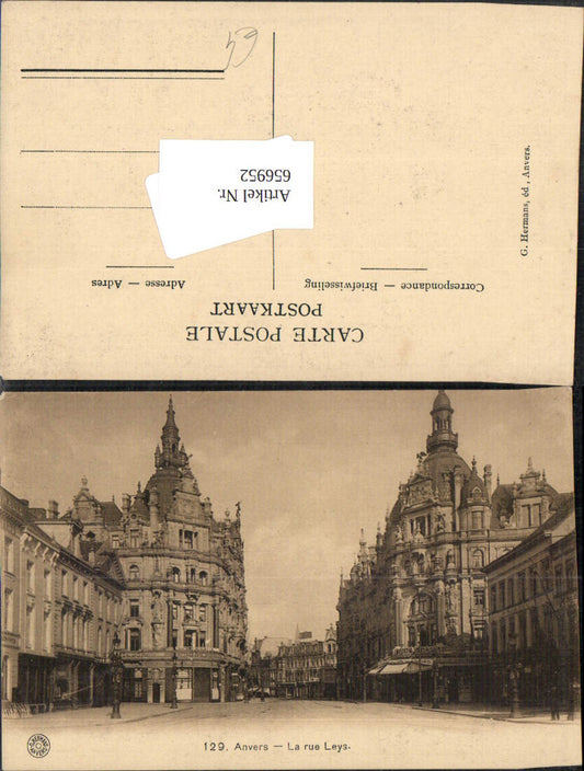 656952,Anvers La rue Leys Antwerpen Belgium