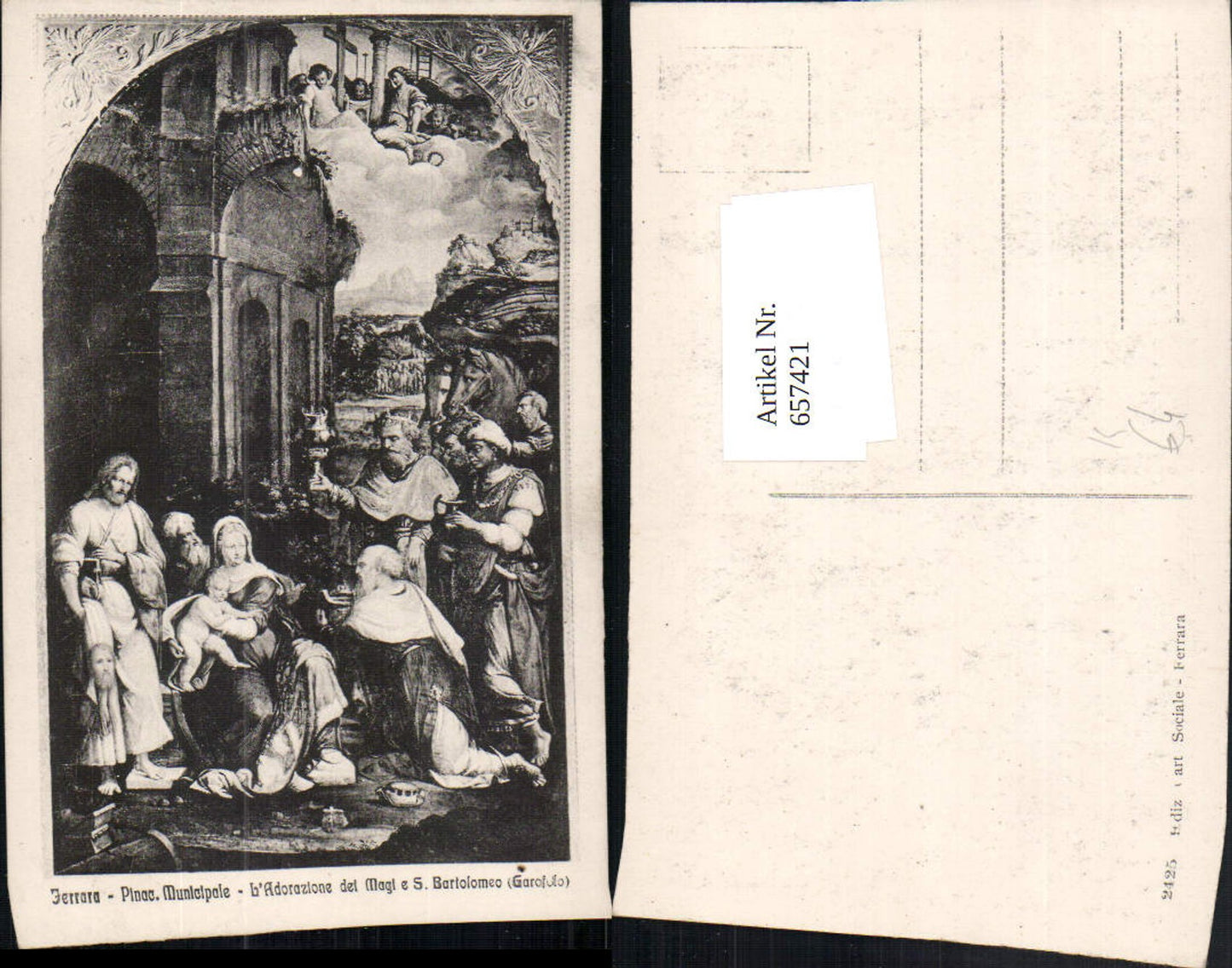 657421,Künstler AK Garofolo L Adorazione dei Magi e S. Bartolomeo