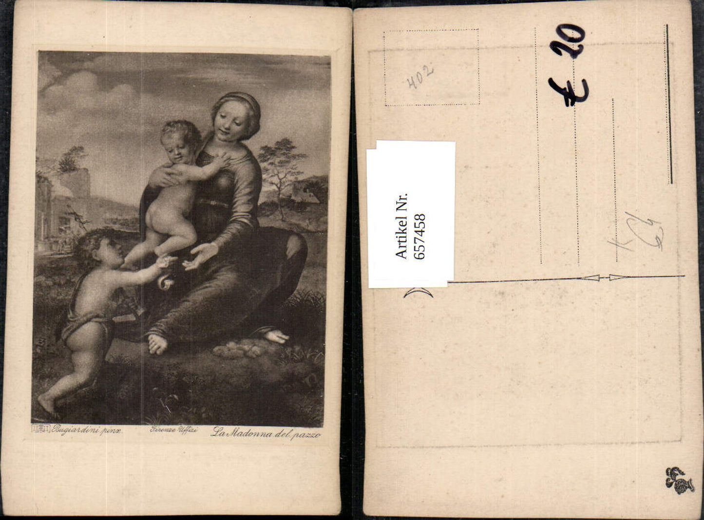 657458,Künstler AK Bugiardini La Madonna del pazzo