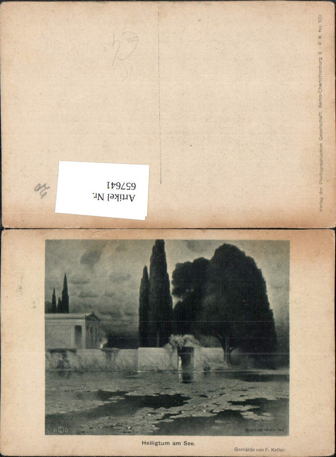 657641,Künstler AK F. Keller Heiligtum a. See