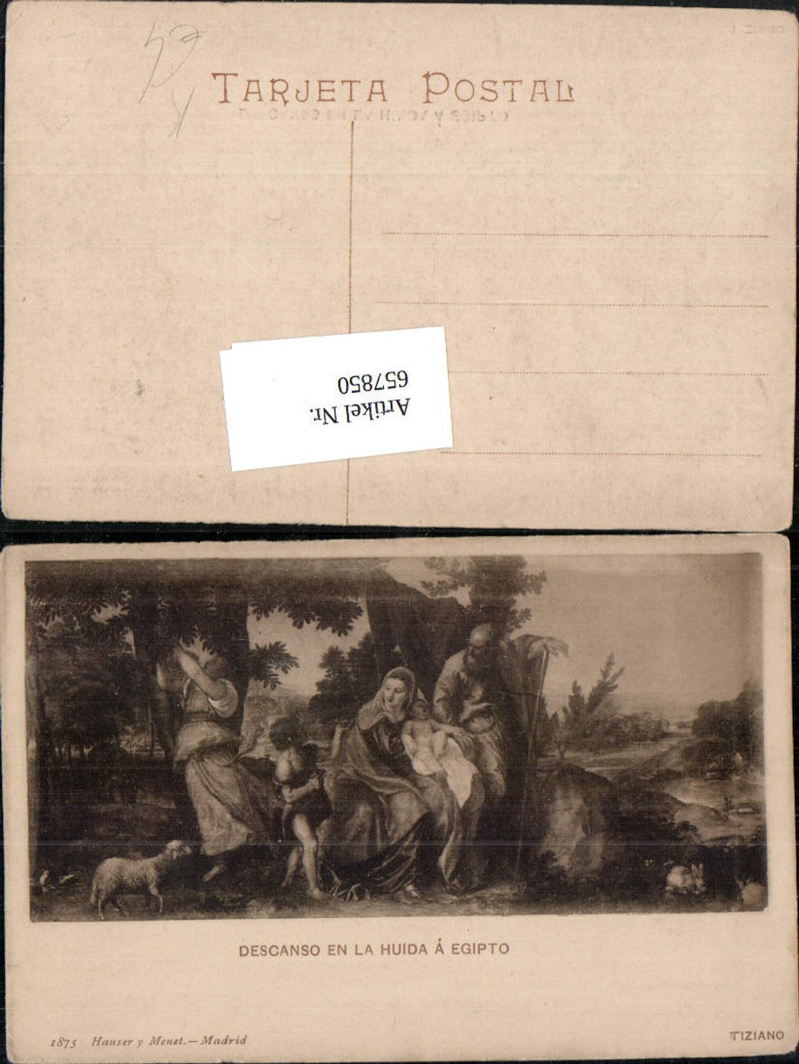 657850,Artist Ak Tiziano Descanso in the house of Egypt Hauser and Menet Madrid