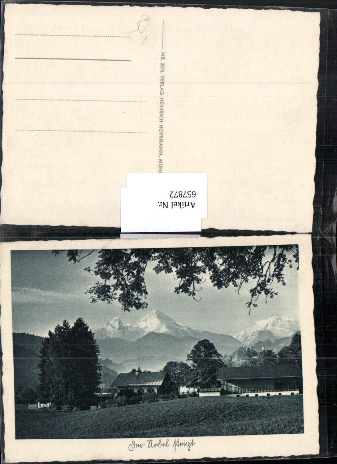 657872,Künstler Ak Landschaft Bayern pub Heinrich Hoffmann 2073