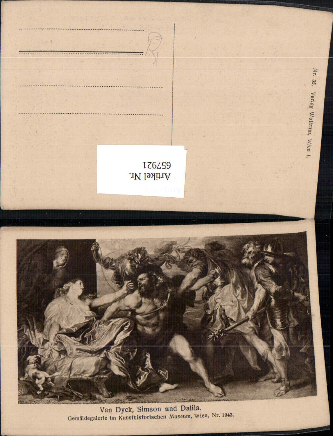 657921,Künstler Ak Van Dyck Simson und Dalila