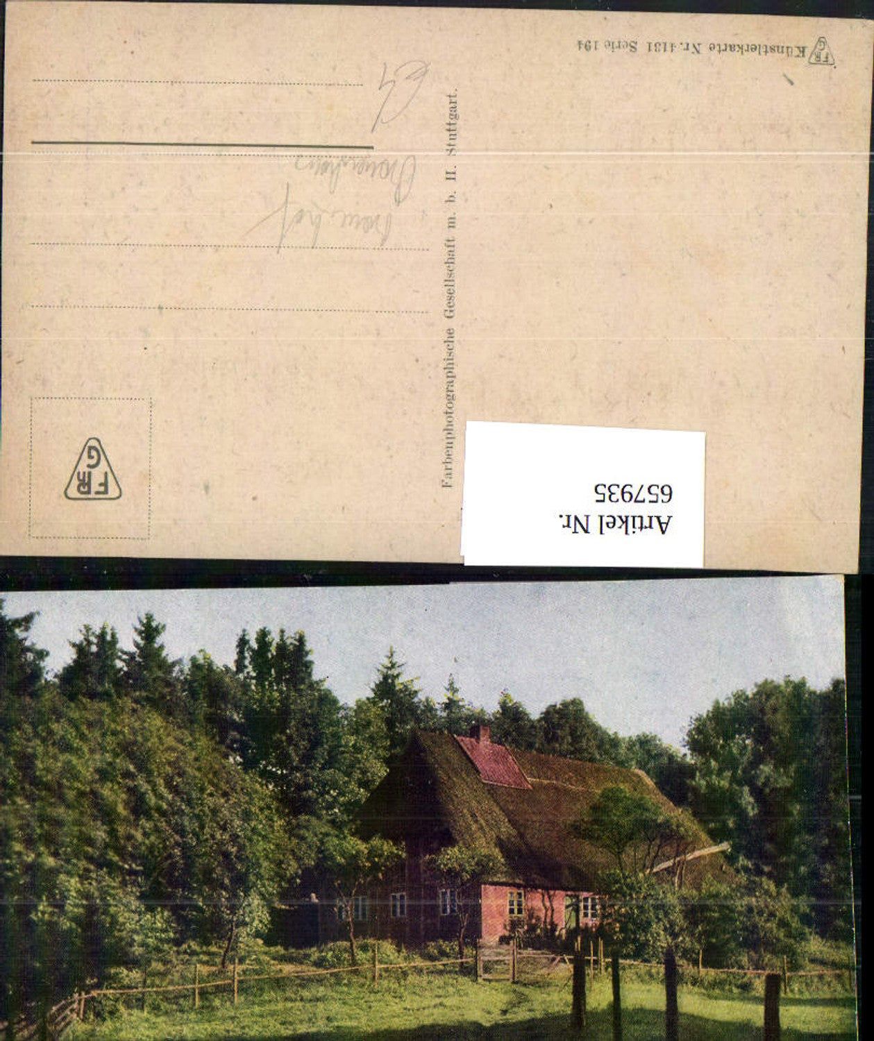 657935,Künstler Ak Bauernhof Bauernhaus Landschaft