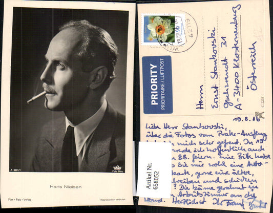 658052,Schauspieler Hans Nielsen pub Film Foto Verlag A 3601/1