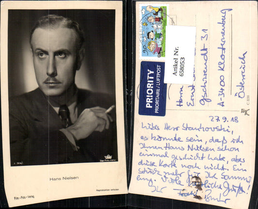 658053,Schauspieler Hans Nielsen pub Film Foto Verlag A 3914/1