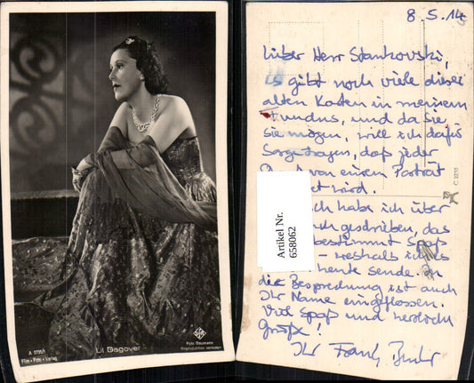 658062,Schauspielerin Lil Dagover pub Film Foto Verlag A 3735/1
