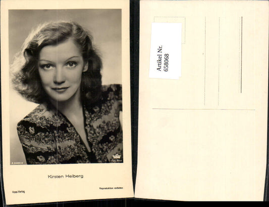 658068,Schauspielerin Kirsten Heiberg pub Ross A 3089/2