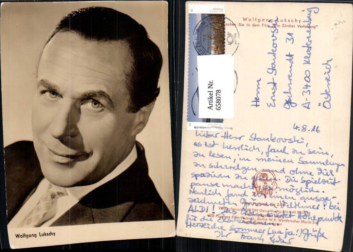 658078,Schauspieler Wolfgang Lukschy