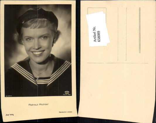 658089,Schauspielerin Rotraut Richter pub Ross A 1057/1