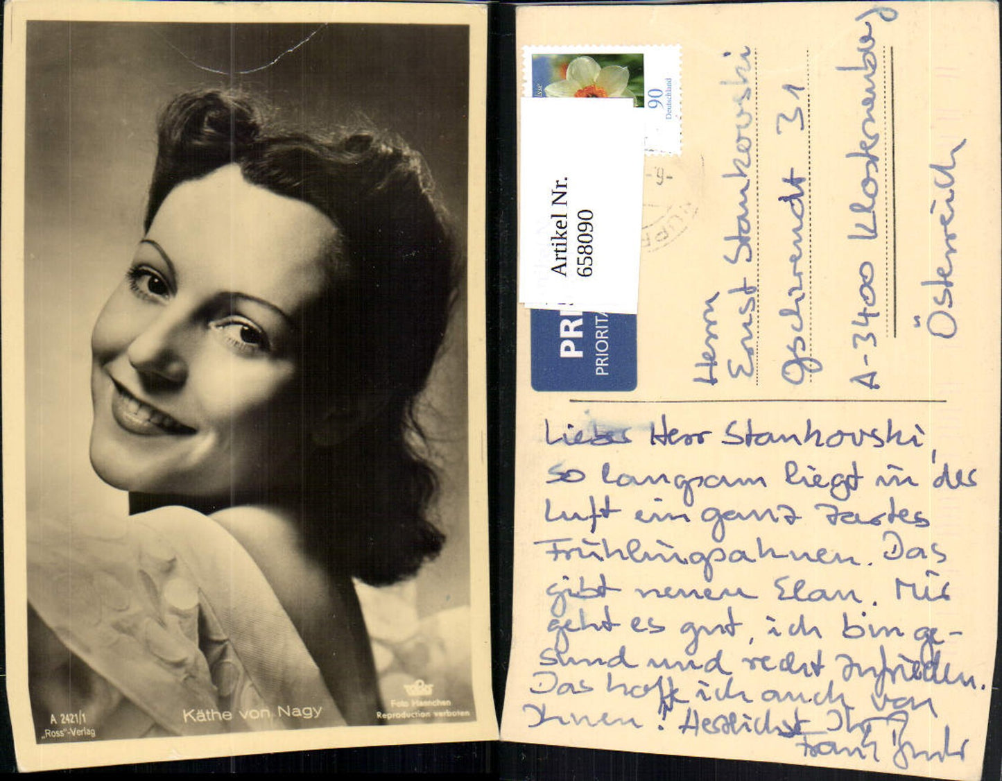 658090,Schauspielerin Käthe von Nagy pub Ross A 2421/1