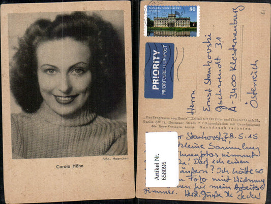 658095,Schauspielerin Carola Höhn pub Foto Haenchen