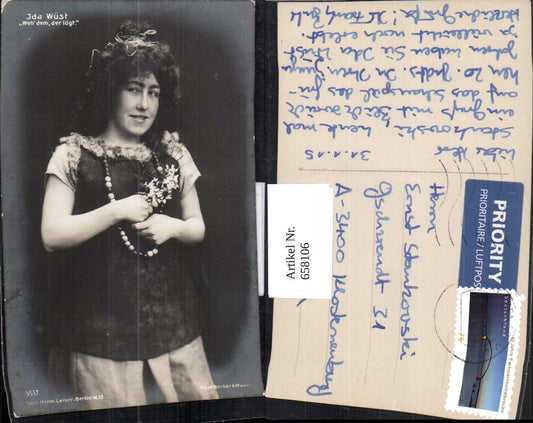 658106,Schauspielerin Ida Wüst Weh dem der lügt pub Herm. Leiser 3557