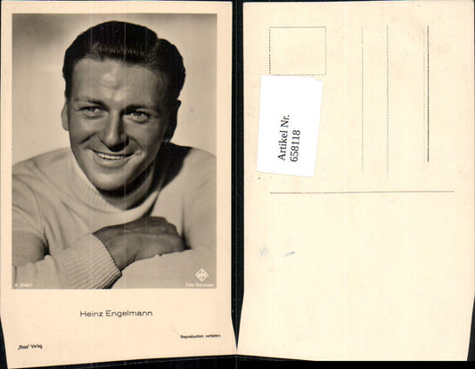 658118,Schauspieler Heinz Engelmann pub Ross A 2548/1
