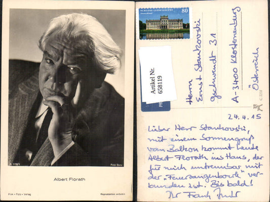 658119,Schauspieler Albert Florath pub Film Foto Verlag A 3738/1