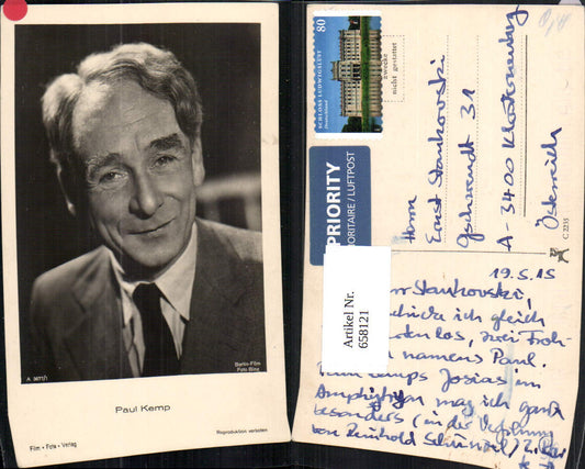 658121,Schauspieler Paul Kemp pub Film Foto Verlag A 3677/1