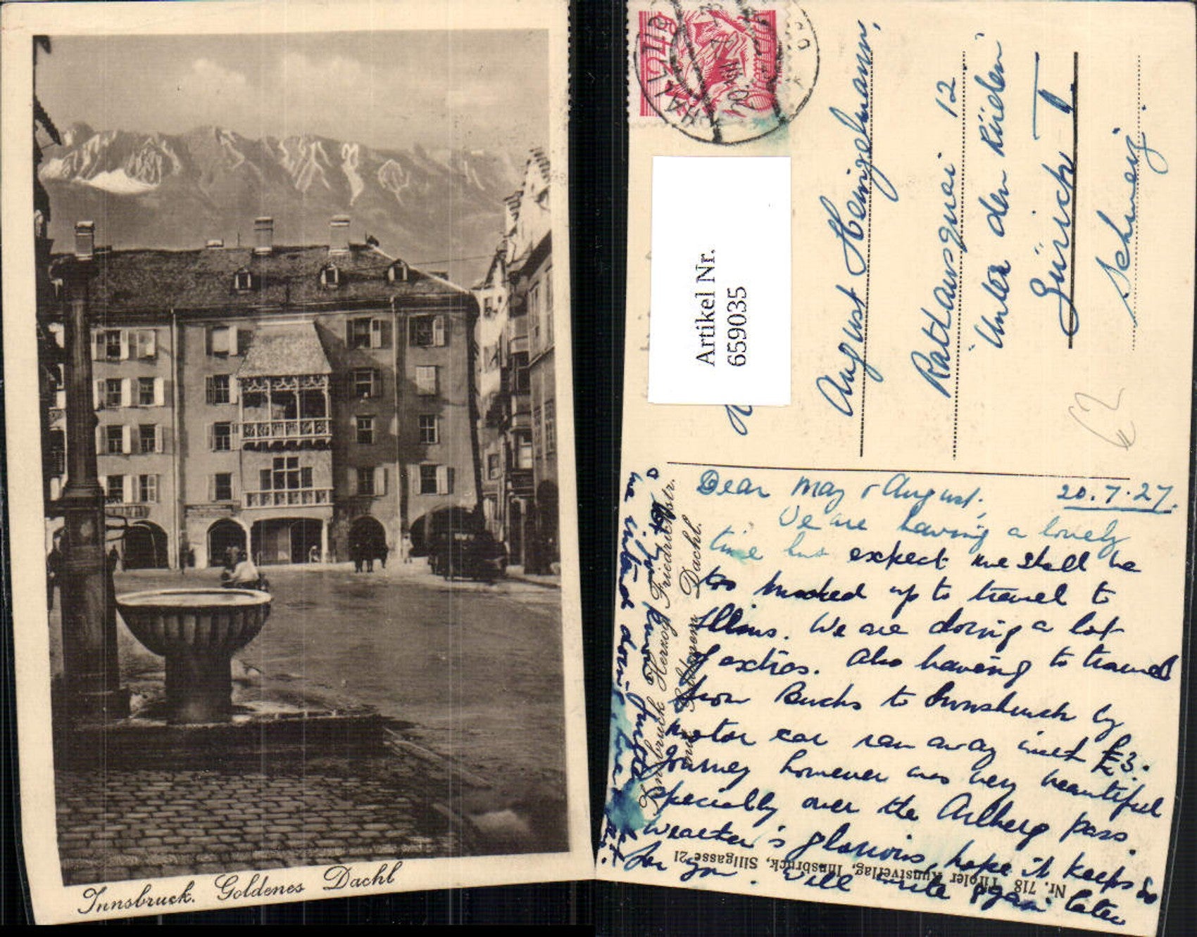 Alte Ansichtskarte – Old Postcard