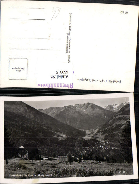 659315,Foto Ak Poserhöhe b. Badgastein Bad Gastein