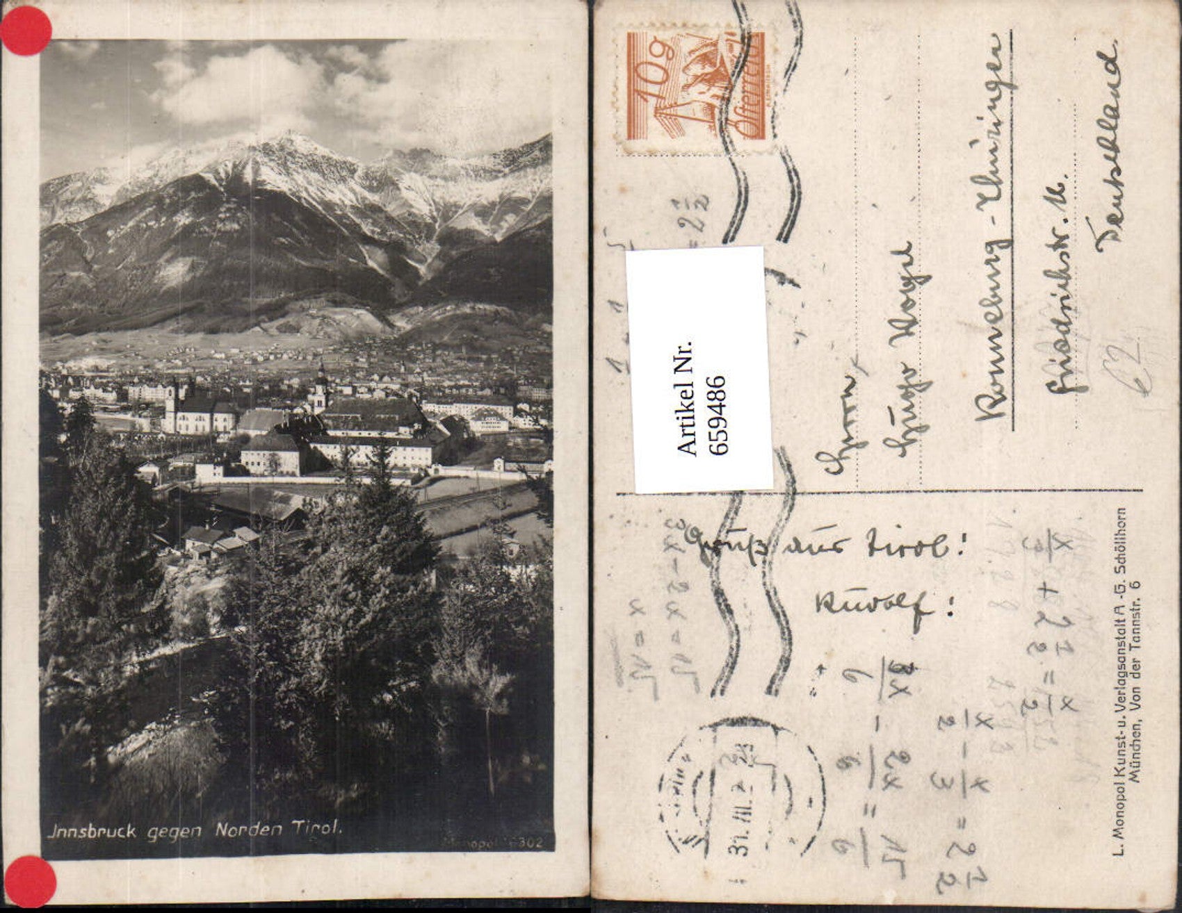 Alte Ansichtskarte – Old Postcard