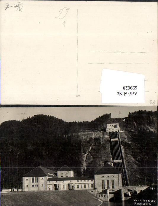 659620,Foto Ak Kochel am See Walchensee Kraftwerk