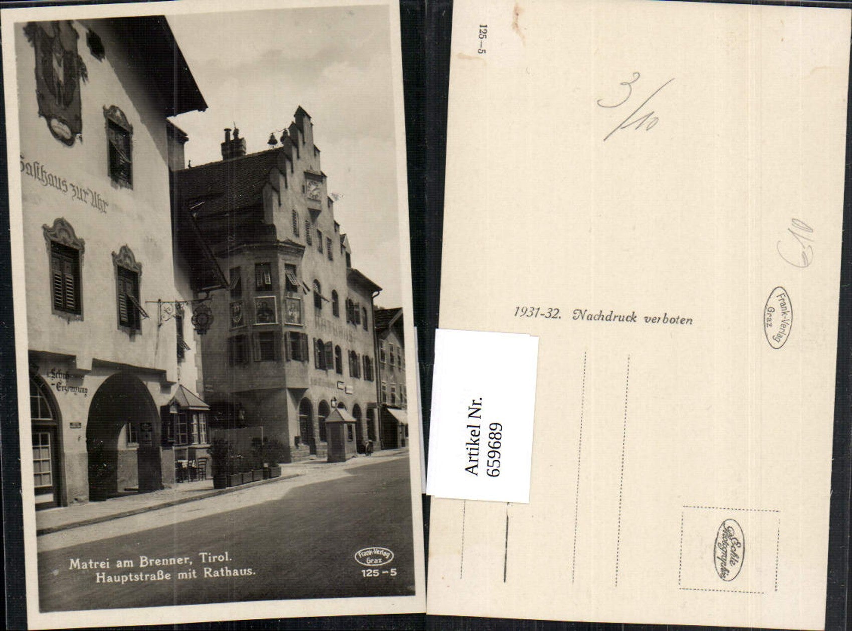 Alte Ansichtskarte – Old Postcard