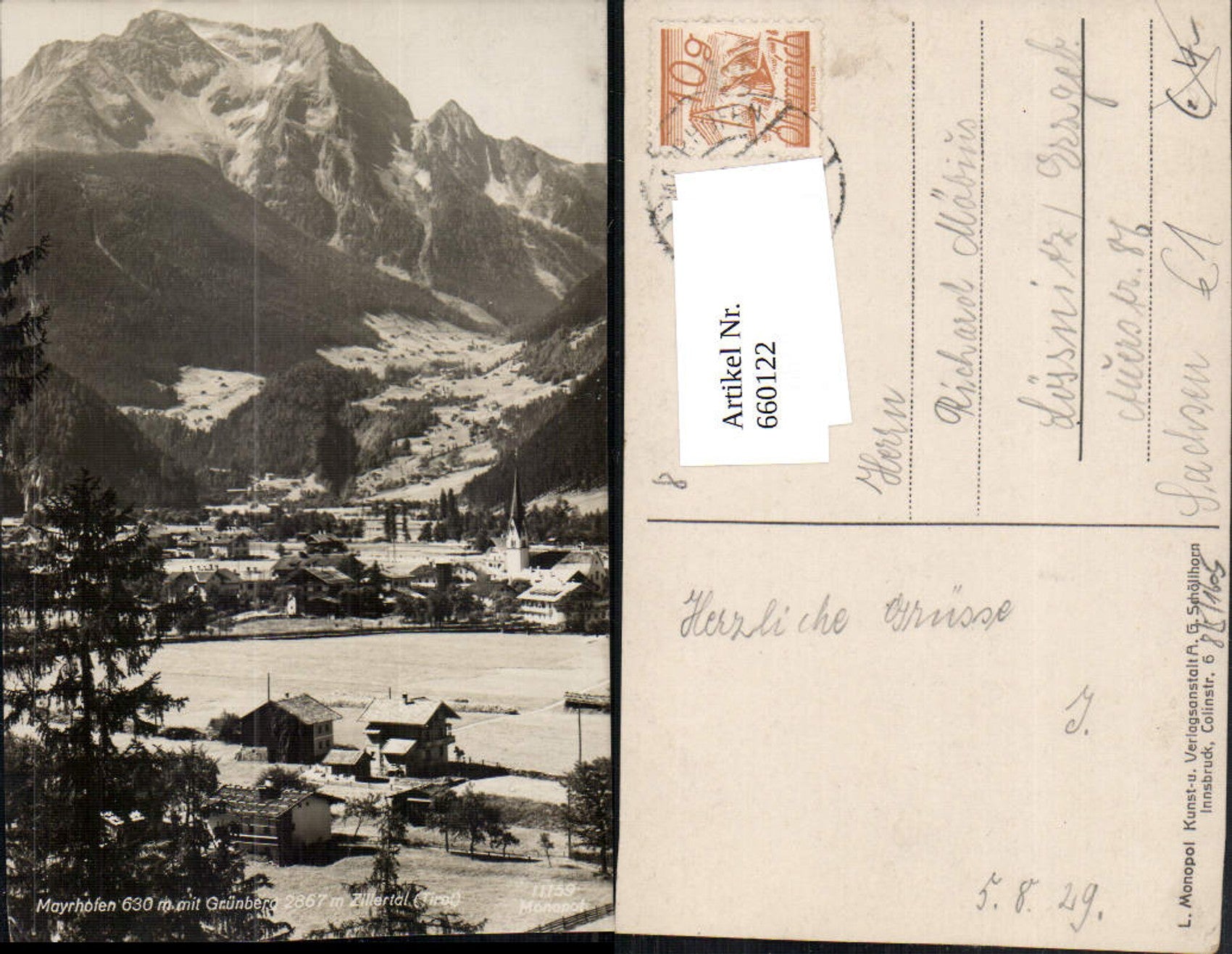 Alte Ansichtskarte – Old Postcard