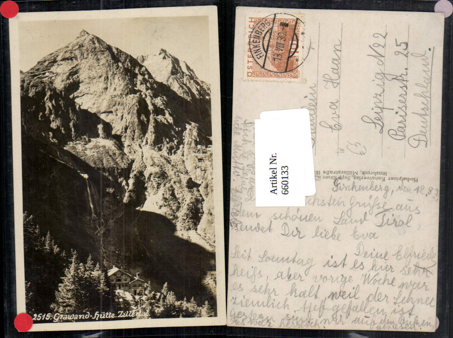 Alte Ansichtskarte – Old Postcard