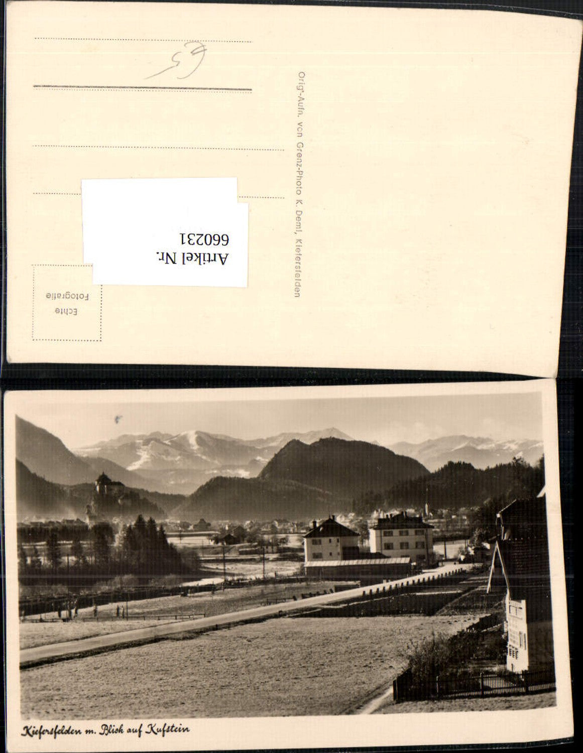 660231,Foto Ak Kiefersfelden mit Blick auf Kufstein