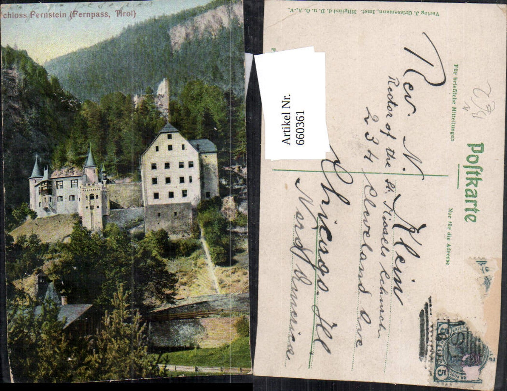 Alte Ansichtskarte – Old Postcard