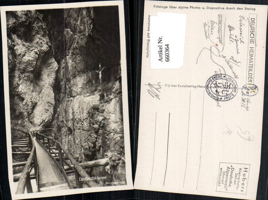 660364,Foto Ak Leutaschklamm Mittenwald