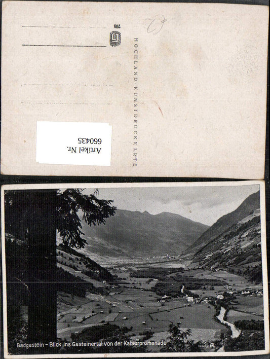 660435,Bad Gastein Blick ins Gasteinertal v. d. Kaiserpromenade