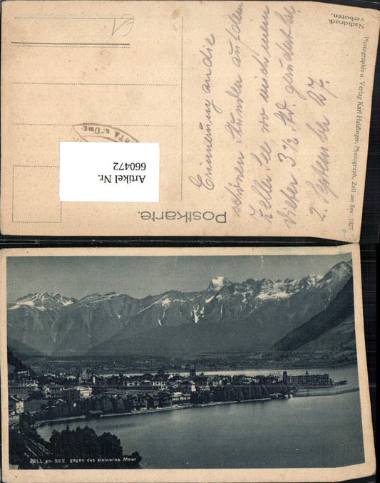 660472,Zell am See geg. d. steinerne Meer