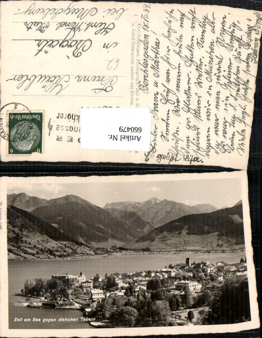 660479,Foto Ak Zell am See geg. die Hohen Tauern