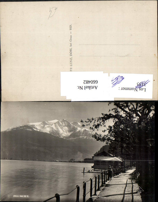 660482,Foto Ak Zell am See Uferpromenade Ufer