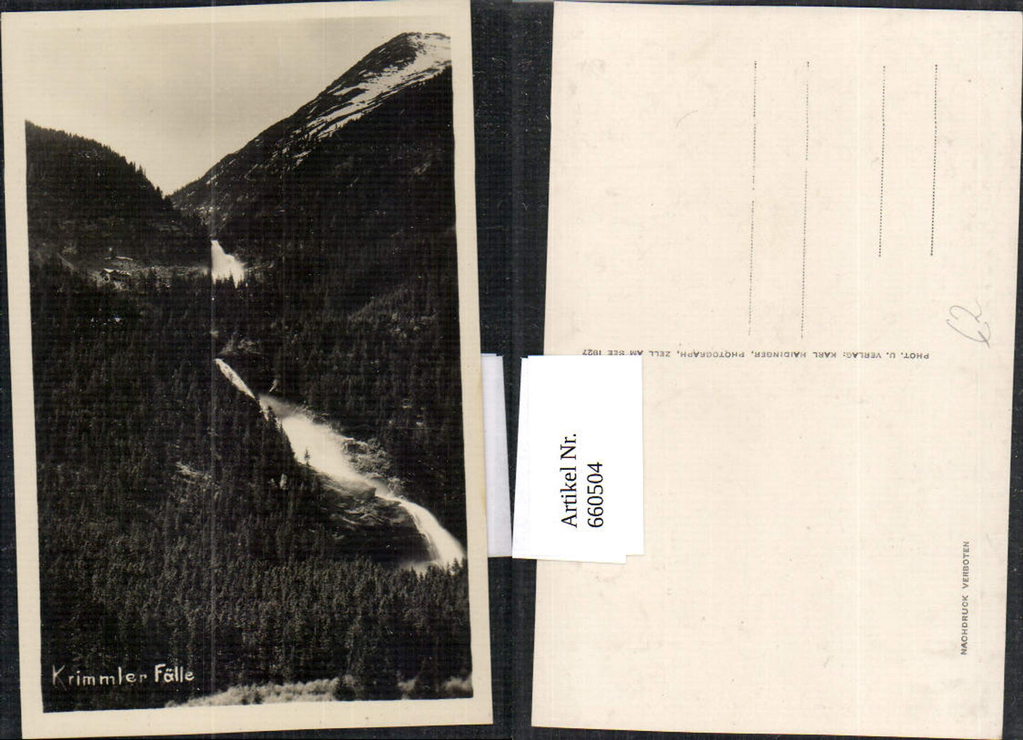 660504,Foto Ak Krimml Krimmler Fälle Wasserfall