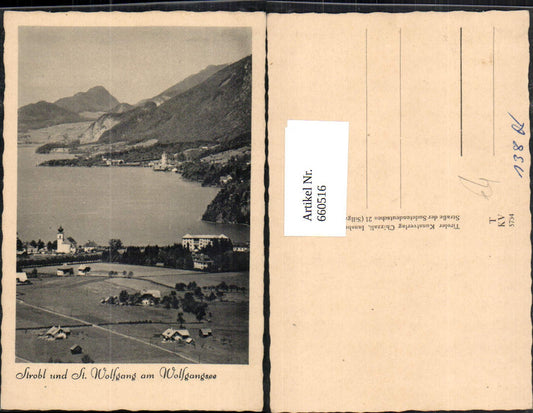 660516,Foto Ak Strobl u. St Wolfgang a. Wolfgangsee St. Wolfgang im Salzkammergut