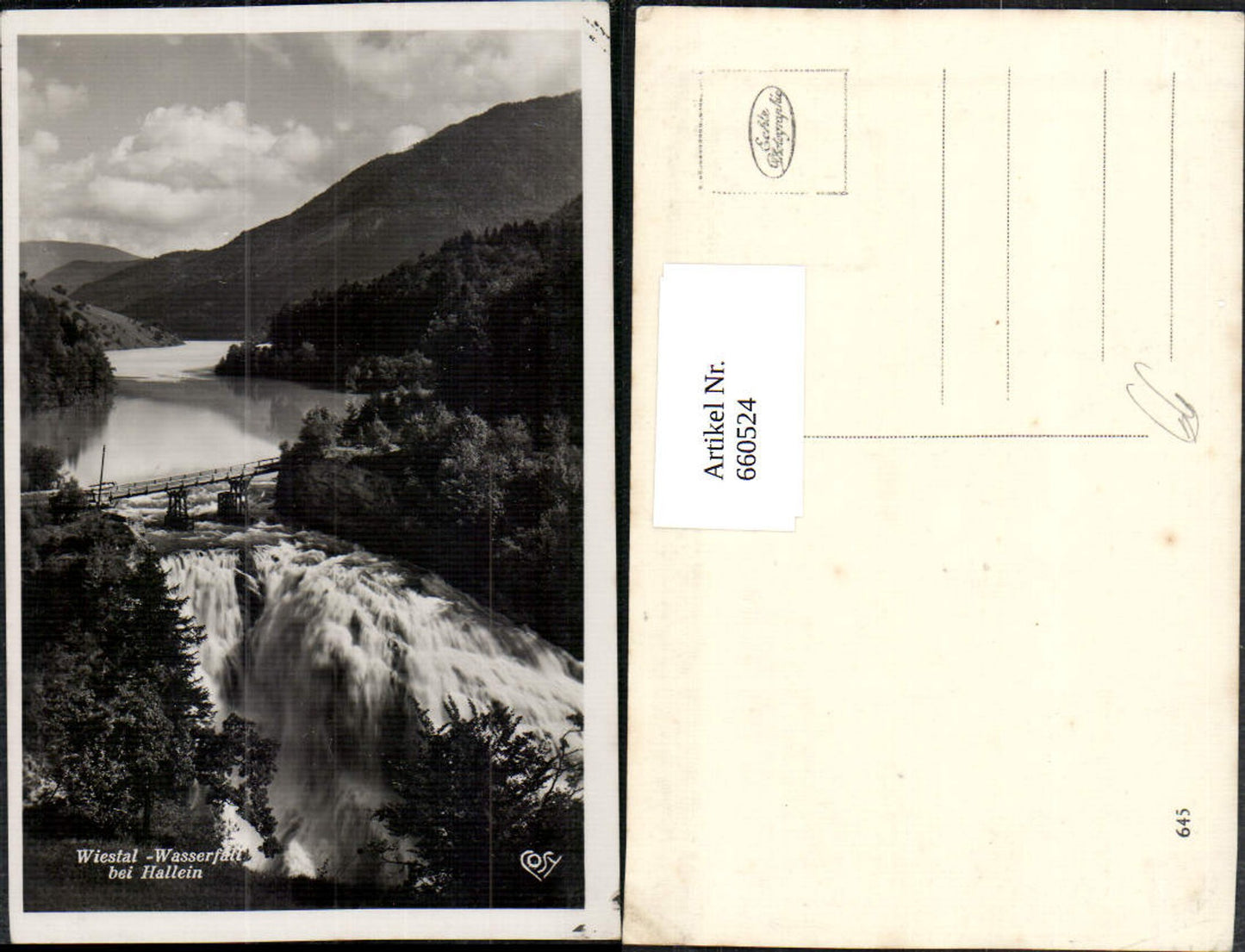 660524,Foto Ak Wiestal Wasserfall b. Hallein