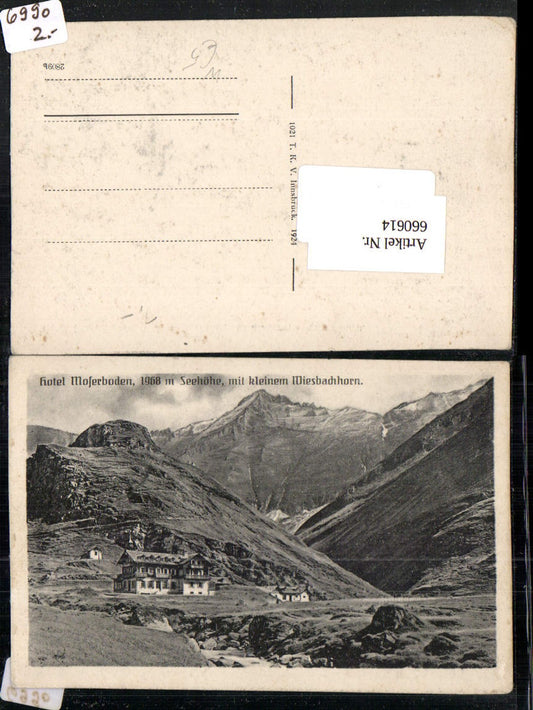 660614,Kaprun Hotel Moserboden Mosserboden mit kl. Wiesbachhorn
