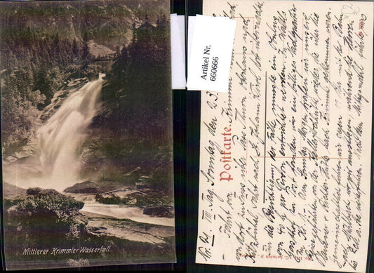 660666,Krimml Mittlerer Wasserfall